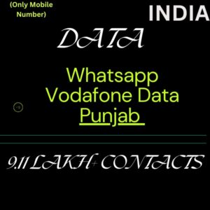 Data-Whatsapp Vodafone Data Punjab 9.11 Lakh+ Contacts